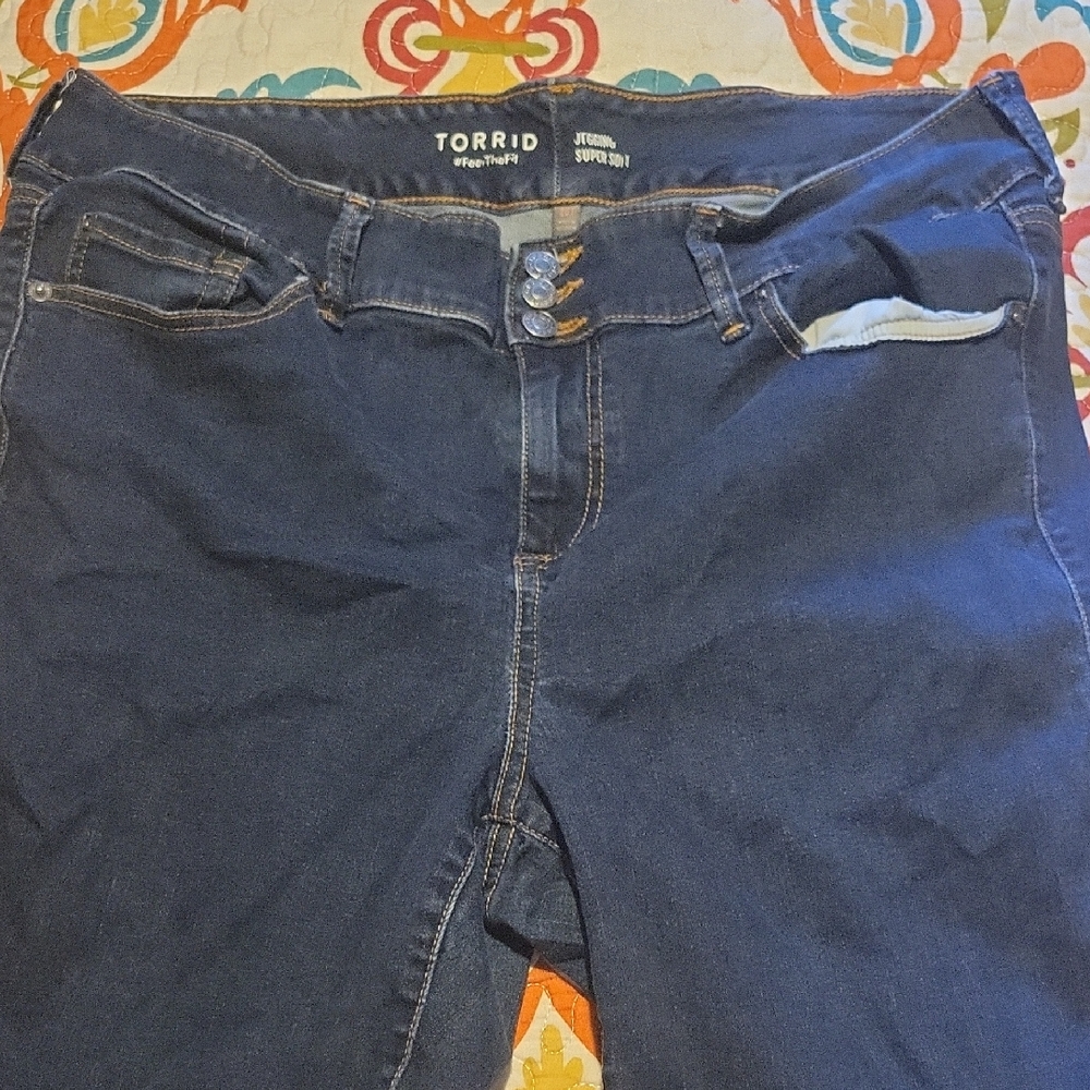 Torrid Dark Blue Jeggings